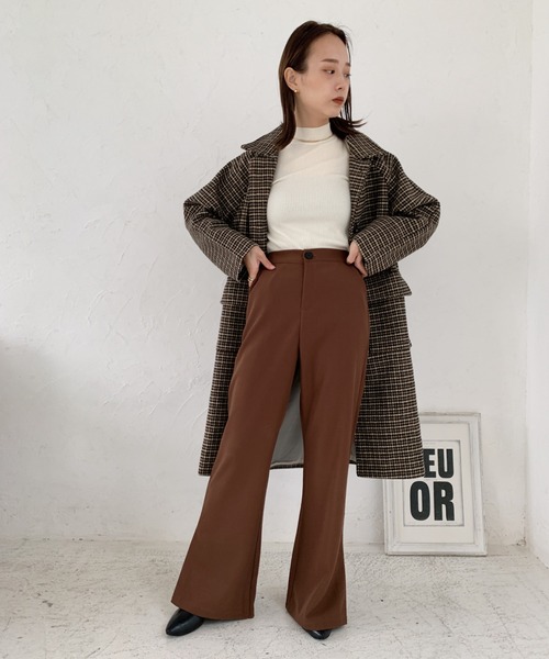 CLEA（クレア）の「【全7色/カラバリ豊富】ハイネックベーシックリブニット（ニット/セーター・レディース・ブラック/グリーン/グレー/アイボリー/グリーン系その他/ブルー/ホワイト/ライトピンク/オレンジ/レッド・FREE）」の16枚目の写真