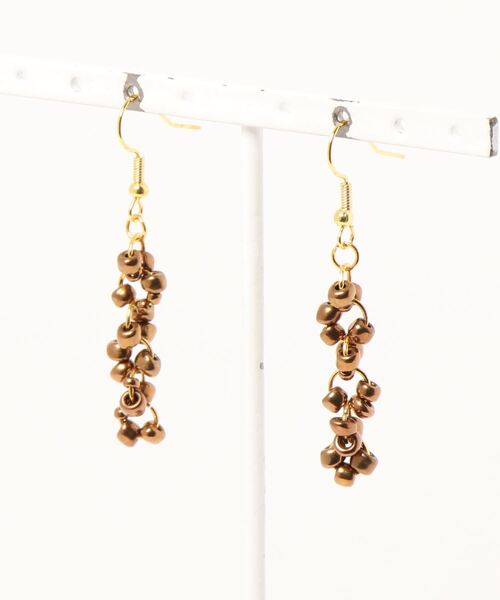 tone(トーン)の「【CouleuR】bronzebeads design ピアス(ピアス(両耳用)・レディース・その他・FREE)」の1枚目の写真
