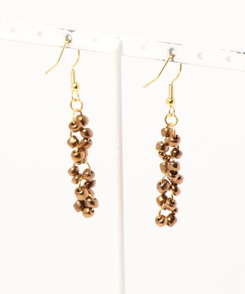 tone(トーン)の「【CouleuR】bronzebeads design ピアス(ピアス(両耳用)・レディース・その他・FREE)」の2枚目の写真