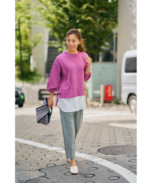 SHOO・LA・RUE（シューラルー）の「◆キルティングミニトート（トートバッグ・レディース・ブラック/オレンジ/ライトパープル/ベージュ系7・00）」の16枚目の写真