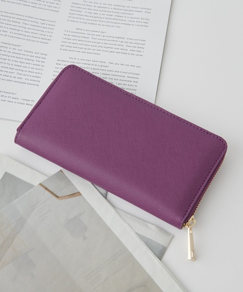 COLONY 2139（コロニートゥーワンスリーナイン）の「【ユニセックス】多収納長財布（財布・レディース・ベージュ/ブラック/パープル/モカ/ネイビー/ブラウン・FREE）」の6枚目の写真