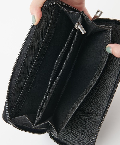 COLONY 2139（コロニートゥーワンスリーナイン）の「【ユニセックス】多収納長財布（財布・レディース・ベージュ/ブラック/パープル/モカ/ネイビー/ブラウン・FREE）」の16枚目の写真