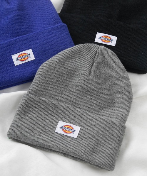 Dickies(ディッキーズ)の「【Dickies/ディッキーズ】ブランドタグ アクリル ワッチキャップ/ニット帽(ニットキャップ/ビーニー・レディース・グレー/レッド/オリーブ/オフホワイト/ブラック/ネイビー/ダークブラウン/ブルー/ライトブラウン/パープル/グリーン・FREE)」の4枚目の写真
