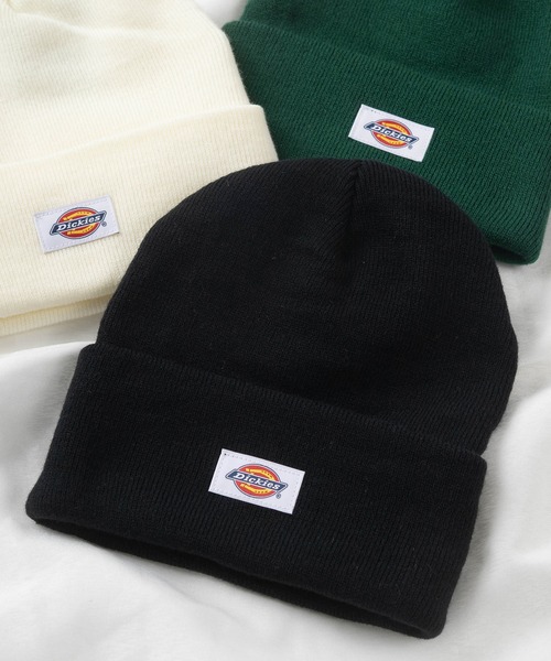 Dickies(ディッキーズ)の「【Dickies/ディッキーズ】ブランドタグ アクリル ワッチキャップ/ニット帽(ニットキャップ/ビーニー・レディース・グレー/レッド/オリーブ/オフホワイト/ブラック/ネイビー/ダークブラウン/ブルー/ライトブラウン/パープル/グリーン・FREE)」の3枚目の写真