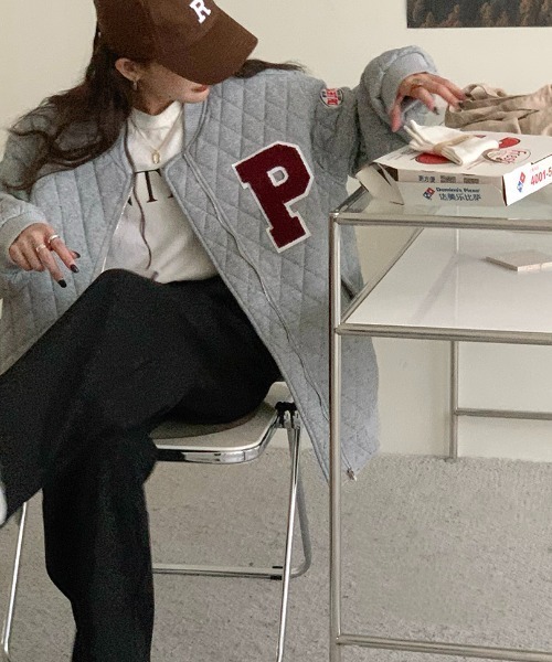 MANGROVE(マングローブ)の「Pロゴキルティングスタジャン(ブルゾン・レディース・アイボリー・FREE)」の14枚目の写真