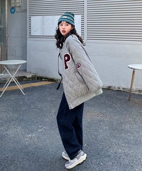 MANGROVE(マングローブ)の「Pロゴキルティングスタジャン(ブルゾン・レディース・アイボリー・FREE)」の21枚目の写真