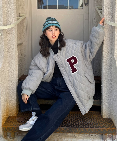 MANGROVE(マングローブ)の「Pロゴキルティングスタジャン(ブルゾン・レディース・アイボリー・FREE)」の18枚目の写真