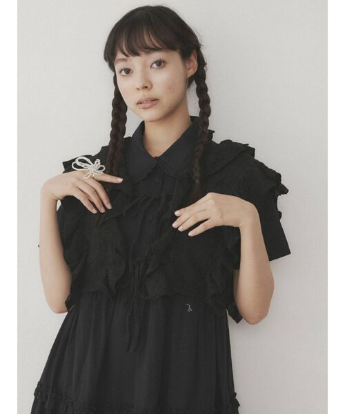 merry jenny（メリージェニー）の「floral beads ring（リング・レディース・グレー/クリア・FREE）」の15枚目の写真