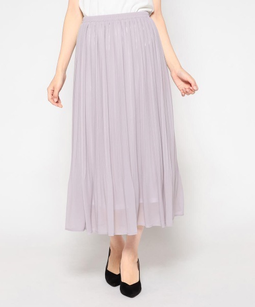 MISCH MASCH(ミッシュマッシュ)の「シフォンプリーツスカート(スカート・レディース・ベージュ/ピンク/モカ/ラベンダー・MEDIUM)」の3枚目の写真
