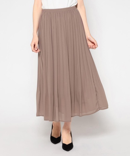 MISCH MASCH(ミッシュマッシュ)の「シフォンプリーツスカート(スカート・レディース・ベージュ/ピンク/モカ/ラベンダー・MEDIUM)」の2枚目の写真