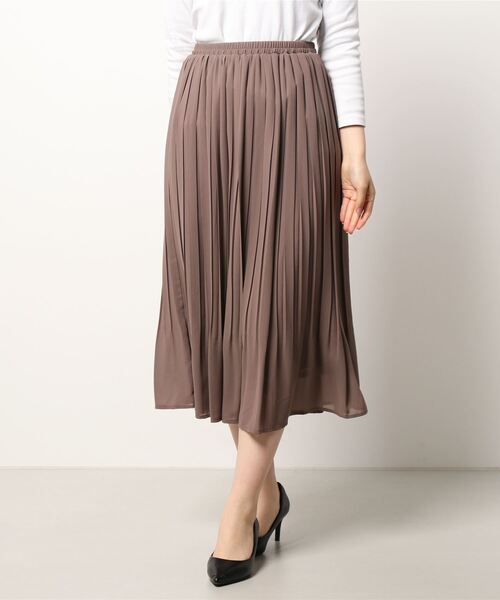MISCH MASCH(ミッシュマッシュ)の「シフォンプリーツスカート(スカート・レディース・ベージュ/ピンク/モカ/ラベンダー・MEDIUM)」の14枚目の写真