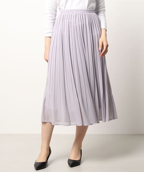 MISCH MASCH(ミッシュマッシュ)の「シフォンプリーツスカート(スカート・レディース・ベージュ/ピンク/モカ/ラベンダー・MEDIUM)」の15枚目の写真