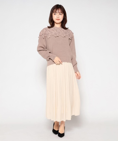 MISCH MASCH(ミッシュマッシュ)の「シフォンプリーツスカート(スカート・レディース・ベージュ/ピンク/モカ/ラベンダー・MEDIUM)」の11枚目の写真