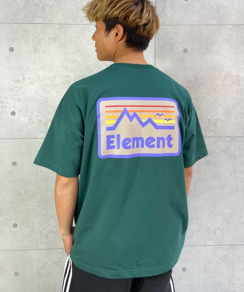 ELEMENT(エレメント)の「【ZOZOTOWN限定アイテム】ELEMENT/エレメント ビッグシルエット バックプリントTシャツ BC021-218(Tシャツ/カットソー・メンズ・ホワイト/グリーン/ブラック/グレー・XL/M/L)」の4枚目の写真