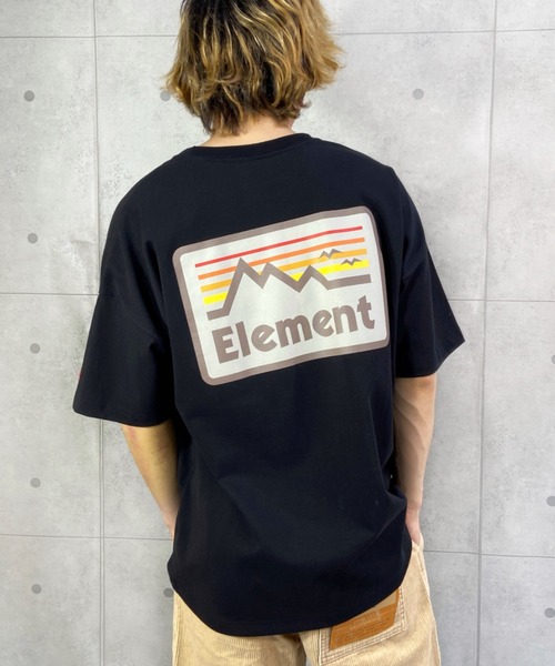 ELEMENT(エレメント)の「【ZOZOTOWN限定アイテム】ELEMENT/エレメント ビッグシルエット バックプリントTシャツ BC021-218(Tシャツ/カットソー・メンズ・ホワイト/グリーン/ブラック/グレー・XL/M/L)」の2枚目の写真