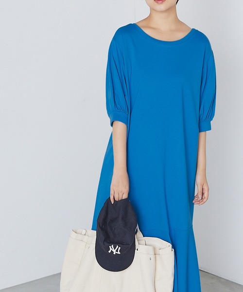 forksy.（フォルクシー）の「【forksy.】カットパフスリーブマーメードマキシワンピース（ワンピース・レディース・ブラック/ブルー/オートミール・FREE）」の22枚目の写真