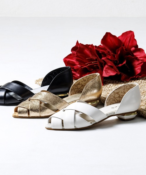 HIMIKO（ヒミコ）の「【Made in Japan】カットワークセパレートパンプス/621122（パンプス・レディース・ゴールド/ブラック/アイボリー・24.0cm/23.0cm/24.5cm/22.5cm/23.5cm/25.0cm/22.0cm/25.5cm）」の9枚目の写真