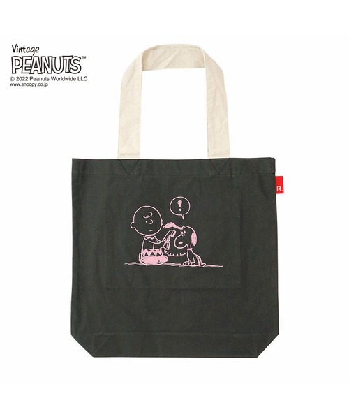 Vintage PEANUTS(ビンテージピーナッツ)の「ルートート/リサイクルコットン SNOOPY スヌーピー IP.トール.Peanuts-6W(トートバッグ・レディース・ホワイト系その他/ブラック系その他6/グレー系その他2/ベージュ系その他4/グリーン系その他7/ブルー系その他3/レッド系その他5・FREE)」の3枚目の写真