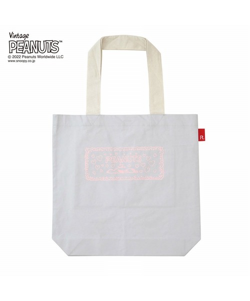 Vintage PEANUTS(ビンテージピーナッツ)の「ルートート/リサイクルコットン SNOOPY スヌーピー IP.トール.Peanuts-6W(トートバッグ・レディース・ホワイト系その他/ブラック系その他6/グレー系その他2/ベージュ系その他4/グリーン系その他7/ブルー系その他3/レッド系その他5・FREE)」の4枚目の写真