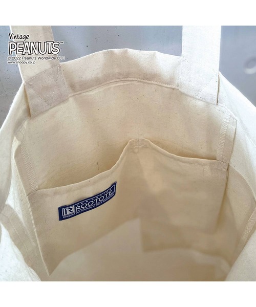 Vintage PEANUTS(ビンテージピーナッツ)の「ルートート/リサイクルコットン SNOOPY スヌーピー IP.トール.Peanuts-6W(トートバッグ・レディース・ホワイト系その他/ブラック系その他6/グレー系その他2/ベージュ系その他4/グリーン系その他7/ブルー系その他3/レッド系その他5・FREE)」の16枚目の写真