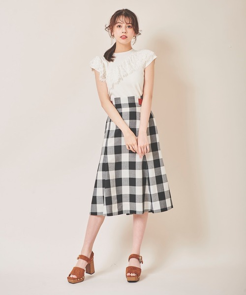 トランテアン ソン ドゥ モード トレンチコート 38 ギンガムチェック 青×白 31 Sons de mode（トランテアン ソン ドゥ モード）の「ギンガム