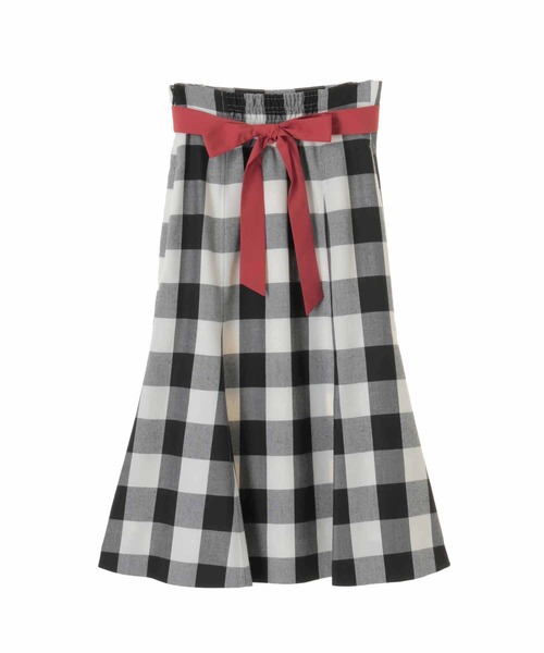 31 Sons de mode（トランテアン　ソン　ドゥ　モード）の「ギンガムチェックマーメイドスカート（スカート・レディース・ブラック/サックスブルー・38/36）」の19枚目の写真
