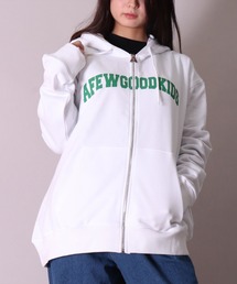 A FEW GOOD KIDS | 【a few good kids】サークル ロゴ プリント ルーズ スリーブ ジップ パーカー(BB)(パーカー)