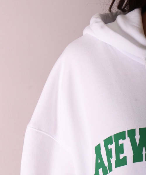 A FEW GOOD KIDS（ア フュー グッド キッズ）の「【a few good kids】サークル ロゴ プリント ルーズ スリーブ ジップ パーカー(BB)（パーカー・メンズ・ホワイト/ブラック・MEDIUM/LARGE）」の15枚目の写真