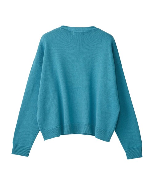 HYSTERIC GLAMOUR（ヒステリックグラマー）の「HYSTERIC編込 プルオーバー（ニット/セーター・レディース・ブラック/ピンク/ブルー・FREE）」の6枚目の写真