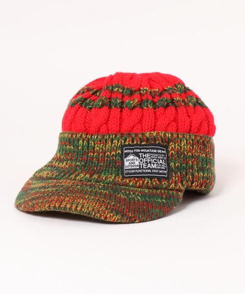 OFFICIAL TEAM（オフィシャルチーム）の「VISOR KNIT CAP（ニットキャップ/ビーニー・キッズ・ブラック/ネイビー/グリーン・S/M/L）」の3枚目の写真