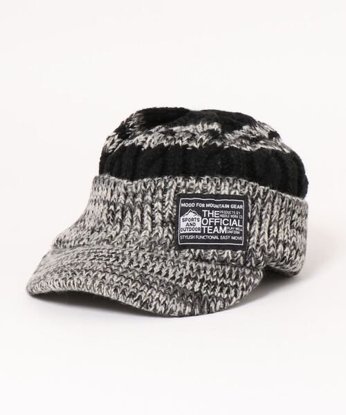 OFFICIAL TEAM（オフィシャルチーム）の「VISOR KNIT CAP（ニットキャップ/ビーニー・キッズ・ブラック/ネイビー/グリーン・S/M/L）」の2枚目の写真
