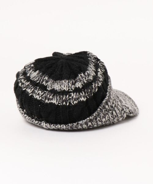 OFFICIAL TEAM（オフィシャルチーム）の「VISOR KNIT CAP（ニットキャップ/ビーニー・キッズ・ブラック/ネイビー/グリーン・S/M/L）」の4枚目の写真