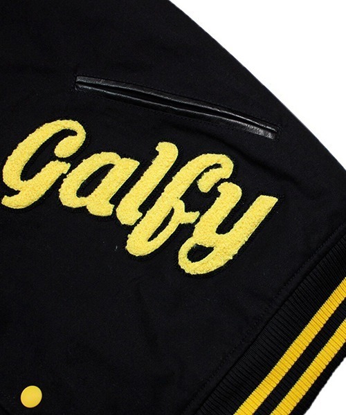 GALFY(ガルフィー)の「【GALFY/ガルフィー】わんわん大学ジャケット・改(スタジャン・メンズ・ブラック/ネイビー/グリーン・L/XL)」の4枚目の写真