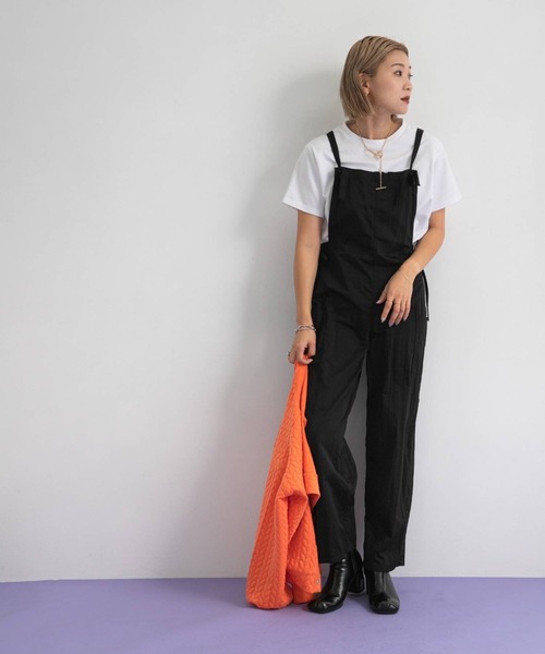 bohmal(ボマール)の「サイドリボンポケット付きサロペット(サロペット/オーバーオール・レディース・ブラック/ベージュ/カーキ・FREE)」の18枚目の写真