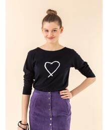 agnes b.（アニエスベー）の「SAE0 TS サラエボハート コットンロングTシャツ（Tシャツ/カットソー）」