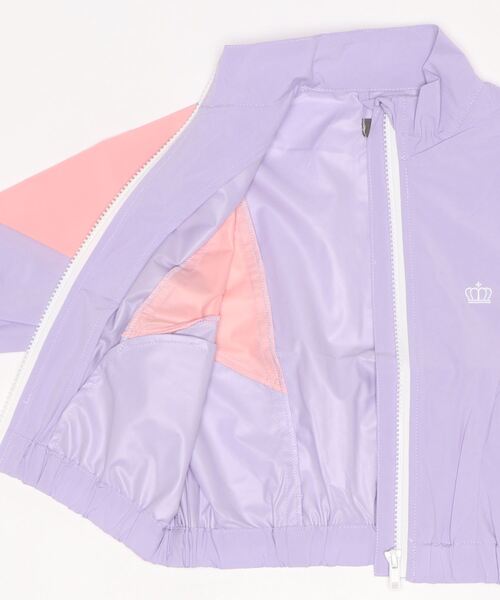 BABYDOLL（ベビードール）の「ウィンドブレーカー 6122K（ナイロンジャケット・キッズ・チェリーピンク/パープル/ブラック/ブルー・150cm/110cm/120cm/140cm/100cm/90cm/130cm）」の5枚目の写真