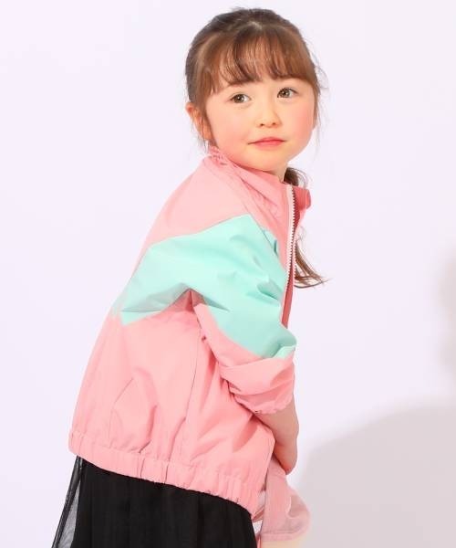 BABYDOLL（ベビードール）の「ウィンドブレーカー 6122K（ナイロンジャケット・キッズ・チェリーピンク/パープル/ブラック/ブルー・150cm/110cm/120cm/140cm/100cm/90cm/130cm）」の17枚目の写真