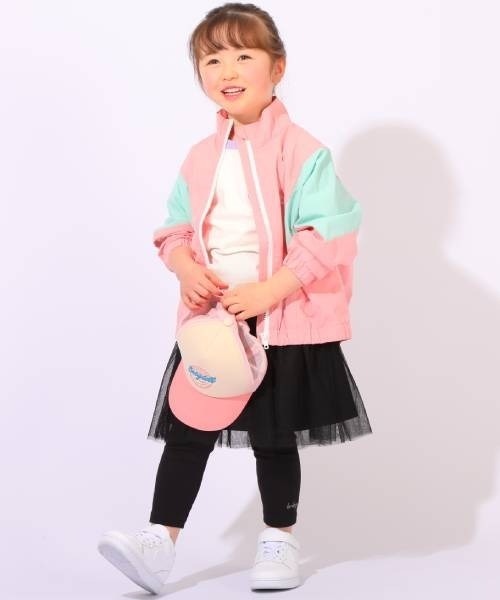 BABYDOLL（ベビードール）の「ウィンドブレーカー 6122K（ナイロンジャケット・キッズ・チェリーピンク/パープル/ブラック/ブルー・150cm/110cm/120cm/140cm/100cm/90cm/130cm）」の15枚目の写真
