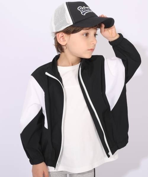 BABYDOLL（ベビードール）の「ウィンドブレーカー 6122K（ナイロンジャケット・キッズ・チェリーピンク/パープル/ブラック/ブルー・150cm/110cm/120cm/140cm/100cm/90cm/130cm）」の9枚目の写真