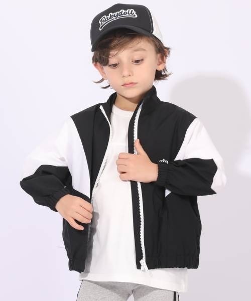 BABYDOLL（ベビードール）の「ウィンドブレーカー 6122K（ナイロンジャケット・キッズ・チェリーピンク/パープル/ブラック/ブルー・150cm/110cm/120cm/140cm/100cm/90cm/130cm）」の8枚目の写真