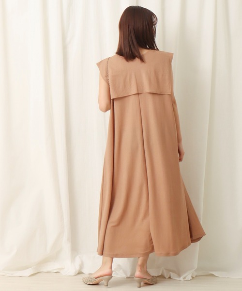 libelle more(リベル モア)の「ビッグカラーワンピース(ワンピース・レディース・ブラック/カーキ/モカ・M/L)」の20枚目の写真