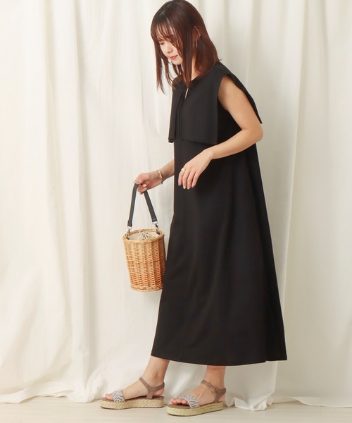 libelle more(リベル モア)の「ビッグカラーワンピース(ワンピース・レディース・ブラック/カーキ/モカ・M/L)」の18枚目の写真
