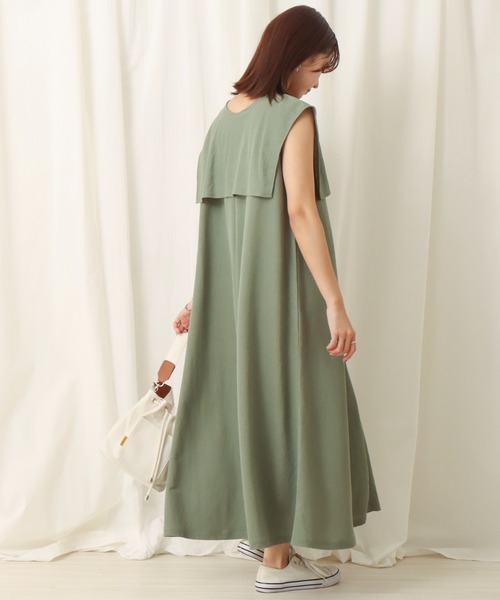 libelle more(リベル モア)の「ビッグカラーワンピース(ワンピース・レディース・ブラック/カーキ/モカ・M/L)」の9枚目の写真