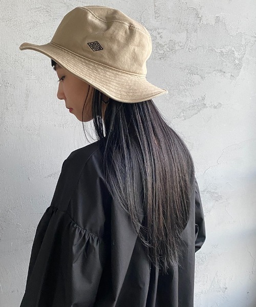 DANTON（ダントン）の「[DANTON/ダントン] ワンポイントロゴ コットンツイルバケットハット（ハット・レディース・ブラック/オリーブ/カーキ/アイボリー/ダークグレー・F）」の5枚目の写真