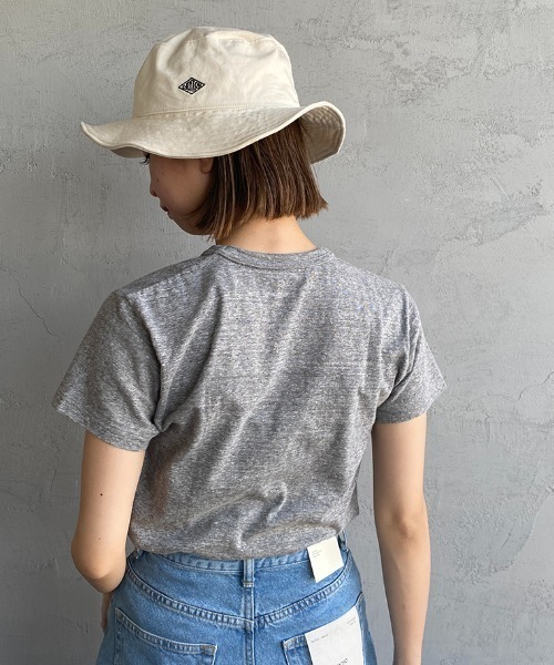DANTON（ダントン）の「[DANTON/ダントン] ワンポイントロゴ コットンツイルバケットハット（ハット・レディース・ブラック/オリーブ/カーキ/アイボリー/ダークグレー・F）」の2枚目の写真