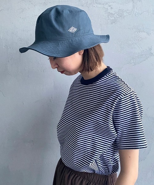 DANTON（ダントン）の「[DANTON/ダントン] ワンポイントロゴ コットンツイルバケットハット（ハット・レディース・ブラック/オリーブ/カーキ/アイボリー/ダークグレー・F）」の4枚目の写真