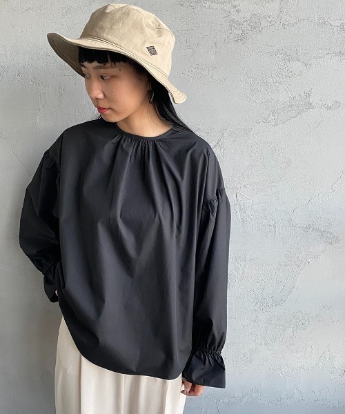 DANTON（ダントン）の「[DANTON/ダントン] ワンポイントロゴ コットンツイルバケットハット（ハット・レディース・ブラック/オリーブ/カーキ/アイボリー/ダークグレー・F）」の10枚目の写真