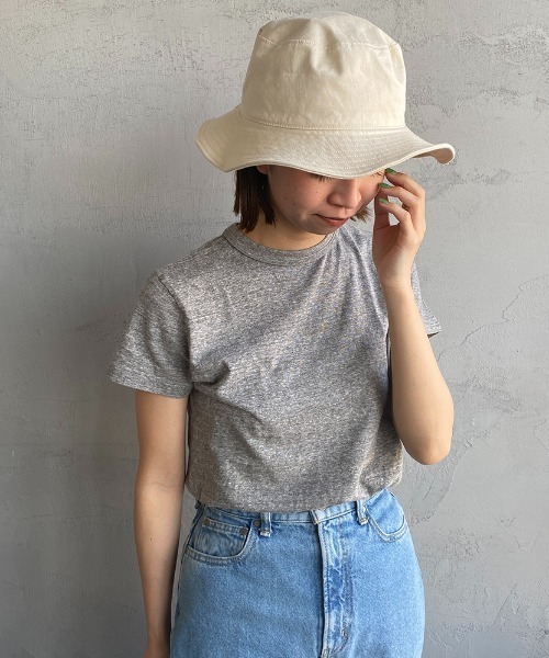 DANTON（ダントン）の「[DANTON/ダントン] ワンポイントロゴ コットンツイルバケットハット（ハット・レディース・ブラック/オリーブ/カーキ/アイボリー/ダークグレー・F）」の20枚目の写真