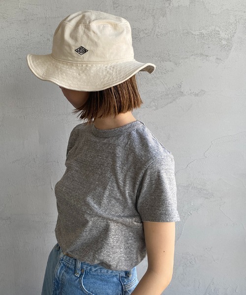 DANTON（ダントン）の「[DANTON/ダントン] ワンポイントロゴ コットンツイルバケットハット（ハット・レディース・ブラック/オリーブ/カーキ/アイボリー/ダークグレー・F）」の22枚目の写真