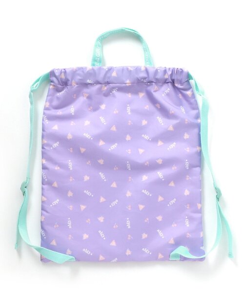 algy（アルジー）の「/ALGY総柄　ナップ_撥水加工（バックパック/リュック・キッズ・ピンク/ラベンダー・FREE）」の16枚目の写真